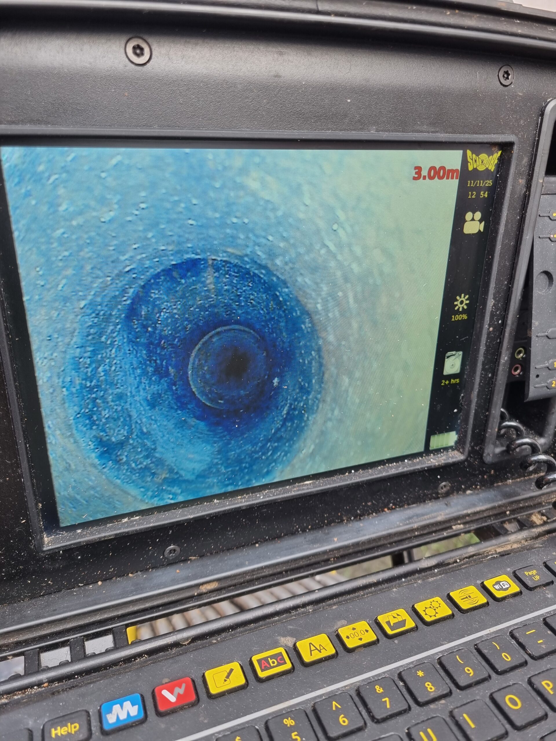 cctv survey of pipework cleaning