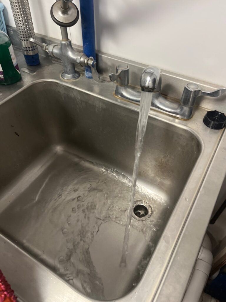 sink wastepipe blockage